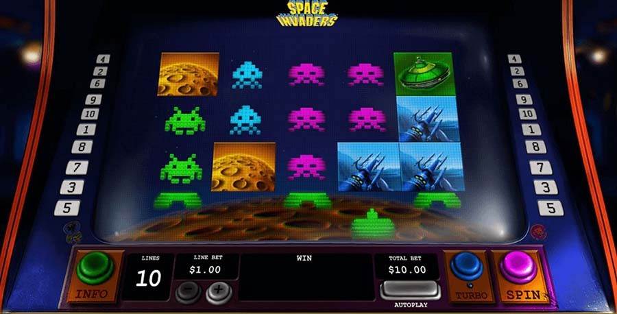 sloty zalezne od umiejetnosci graczy kasyno bonusy- Space Invaders slot