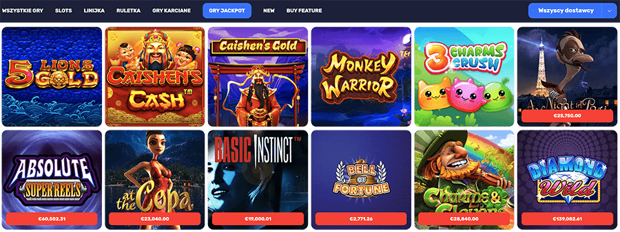 instantpay casino jackpots kasyno bonusy
