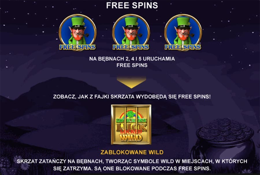 Leprechaun's Luck free spins kasyno bonusy