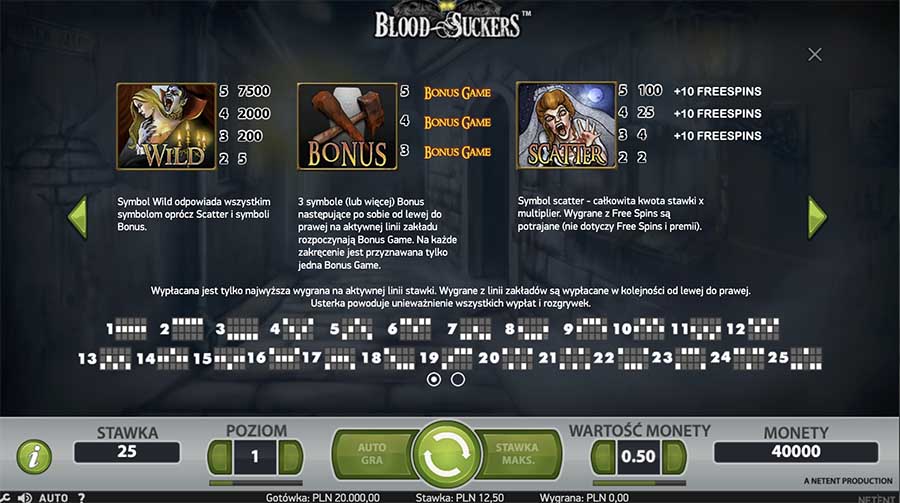 blood suckers slot wild symbol kasyno bonusy