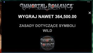immortal romance symbol wild