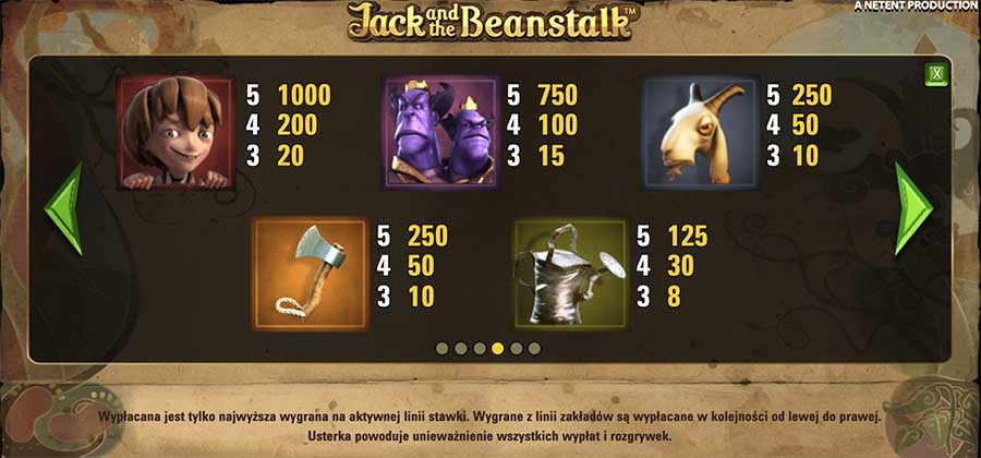 jack and beanstalk symbole 1 kasyno bonusy