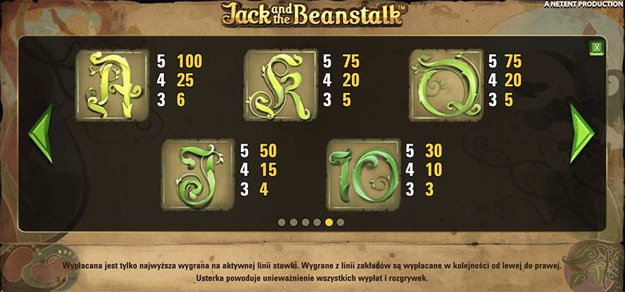 jack and beanstalk symbole 2 kasyno bonusy