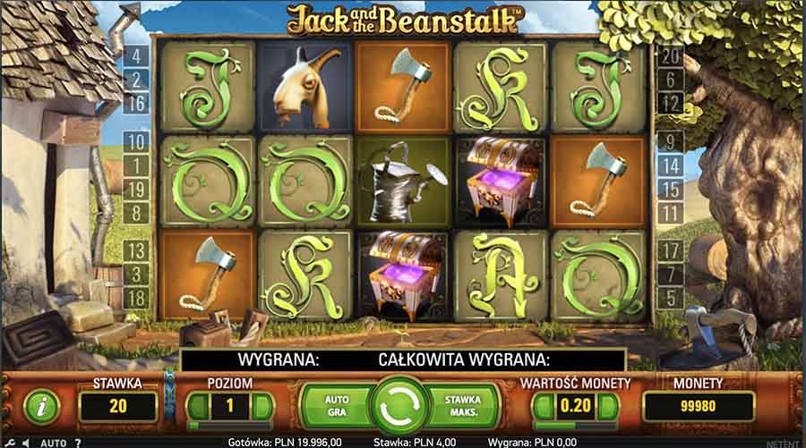 jack and the beanstalk slot kasyno bonusy