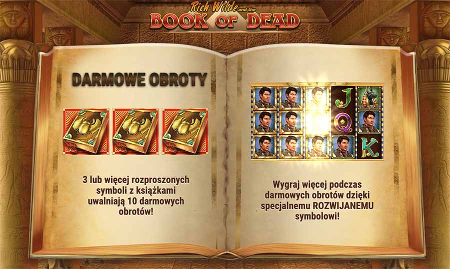 slot book of dead free spins kasyno bonusy
