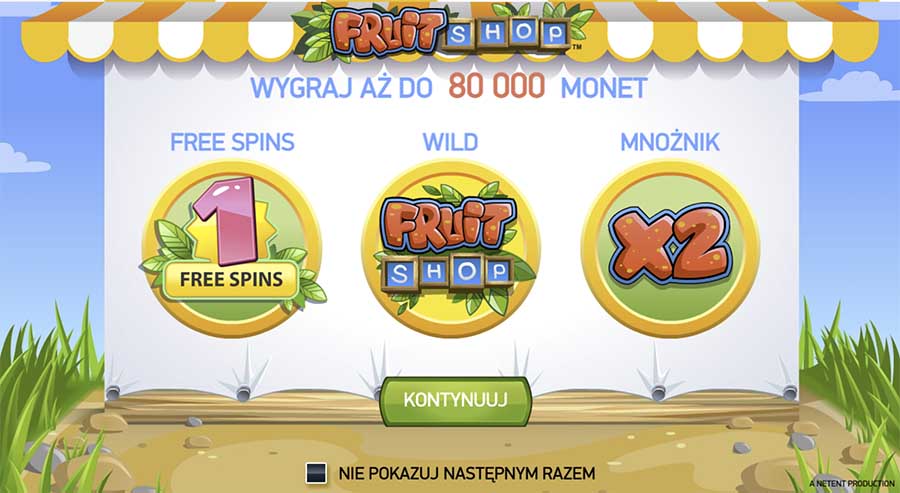 fruit shop slot intro kasyno bonusy