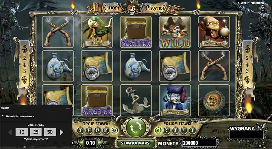 ghost pirates slot autoplay kasyno bonusy